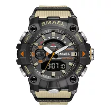 Smael Reloj Militar Dial Dual Táctico Camping Para Hombre