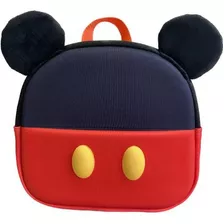 Mochila Pre Escolar 3d Con Arnés Mickey Mouse Disney