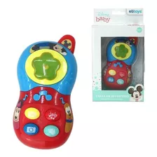 Celular Telefone Sonoro Mickey Infantil Musica Colorido Bebe