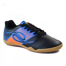 Tenis Indoor Futsal Dynamic Adl Inj Preto E Azul Ref 0768