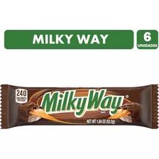 Chocolate Milky Way - Pack De 6 Barritas, De 52 Gramos C/u.