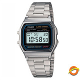 Reloj Casio Digital Acero Inoxidable Cronometro A-158wa