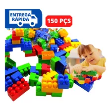 Blocos De Montar Infantil 150 Peças Brinquedo Educativo