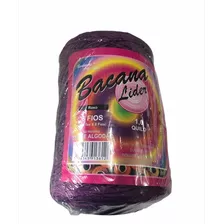 Barbante Bacana 1kg 8 Fios Colorido Líder Roxo Crochê