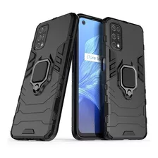 Capa Capinha 4em1 Suporte Anel Anti Impacto Realme 7 Pro 6.4 Cor Preto