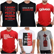 Kit 4 Camisetas Camisa Flamengo Atacado Masculina Tricampeão