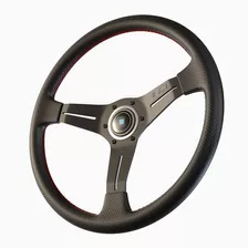 Volante Deportivo Nardi Metal Dark Black Cuerina Auto Karvas