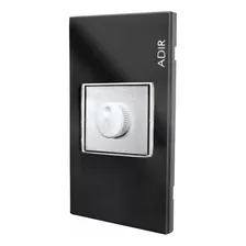 Placa Dimmer 1 Modulo Tiffany Cristal Negro Plata Adir 4157