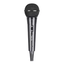 Microfono Dinamico Con Cable Netmak Mc7 Negro Ideal Karaoke