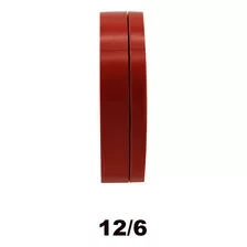 10 Fita Adesiva Cortada Para Marquinha De Bronze Natural Cor 12/6 Vermelha