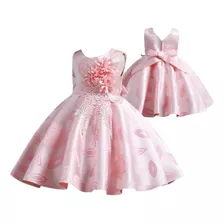 Vestido Princesa Flores Para Niña 2 A 12 Años Cod01