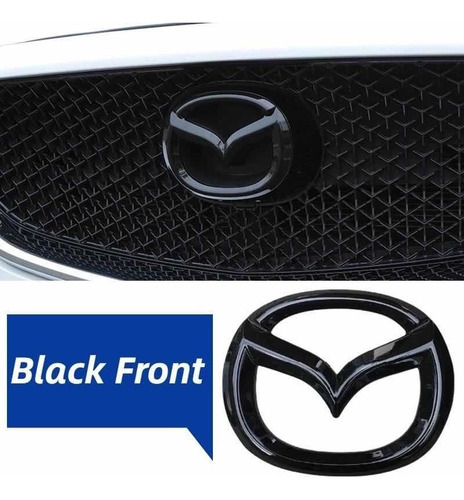 Emblema Negro Parrilla Logo Mazda Cx30 2020 2021 2022 2023 Foto 2