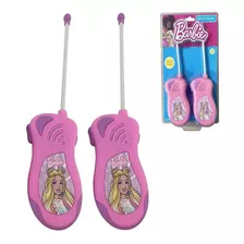 Walkie Talkie Barbie Radio Comunicador Sem Fio Pilha