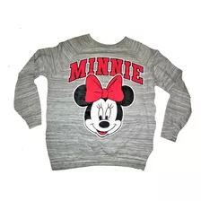 Buzo Disney Letras Y Cara Minnie Manga Larga - Medium -