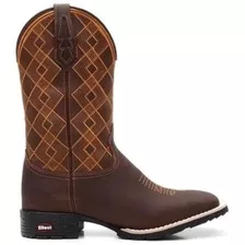 Bota Texana Country Masculina Xadrez Café