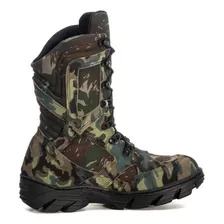 Bota Coturno Camuflada Para Caçador E Pesca Semi Impermeavel