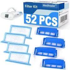 Kit De Filtro Cpap De 52 Piezas Para Philips Respironics Dre