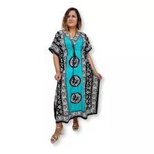 Vestido Indiano Kaftan Indiano Longo Importado Plus Size 204