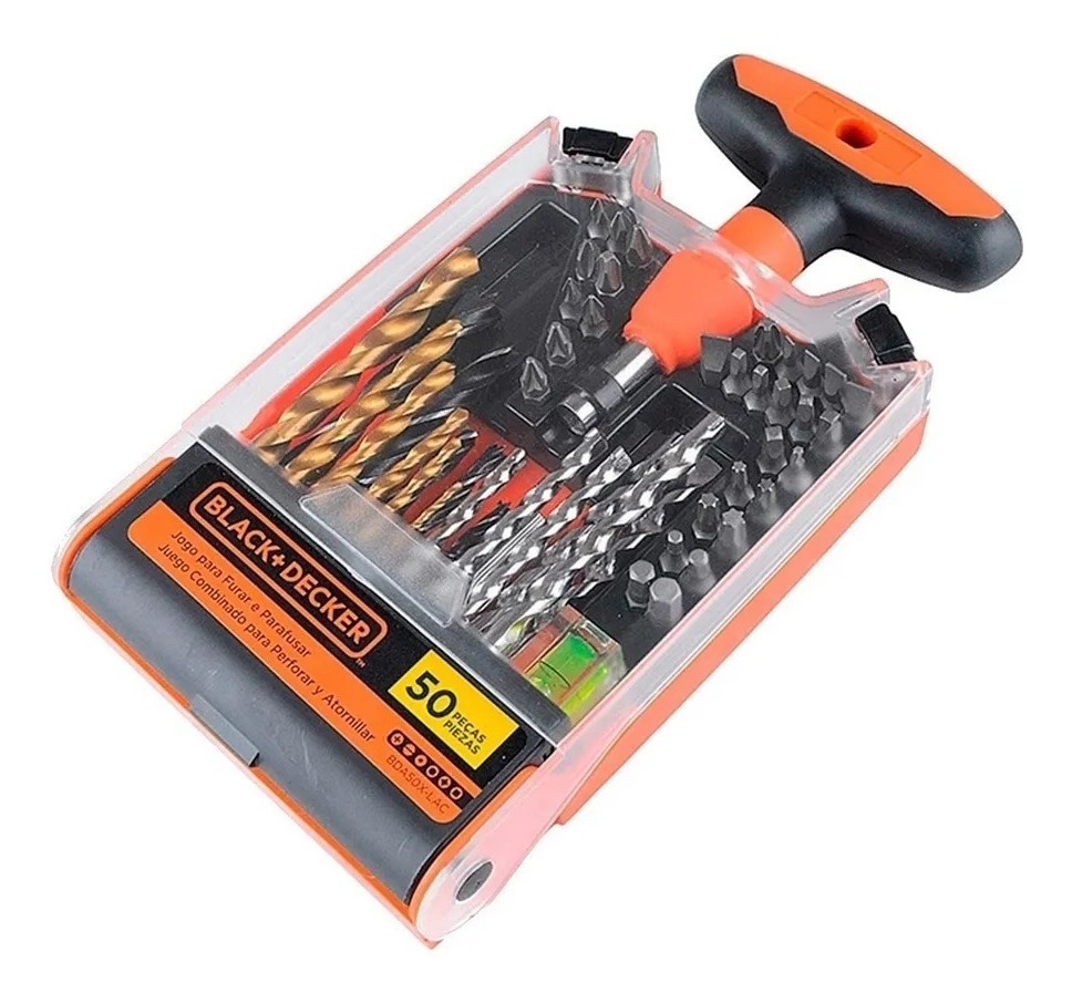 Set Herramientas 50 Piezas Black+decker Bda50x Atornillador