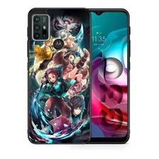 Funda Moto G30 Demon Slayer Poster 1 Tpu Uso Rudo