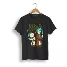 Remera: Rick Morty Star Wars Memoestampados