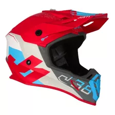 Capacete Just1 J38 Korner Azul/vermelho