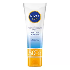 Protector Solar Facial Nivea Sun Control De Brillo Fps 50, 50ml