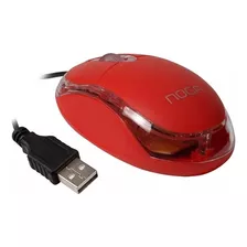 Mouse Noga Ng-611u Optico Cable Usb 2.0 800dpi Luminoso Rojo