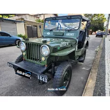 Jeep Willys Cj3 1948 Ap 1.8i Visual Militar Ateliê Do Carro