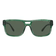 Lentes De Sol Striped Green Emporio Armani