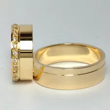 Alianca Casamento Noivado 12g 7mm Ouro18k 