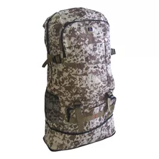 Mochila Pesca Camping Grande Camuflada 4 Bolsos 