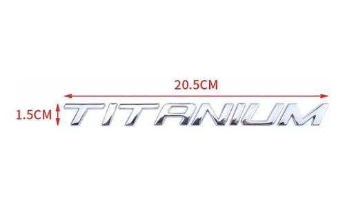 Emblema Titanium Ford Foto 8