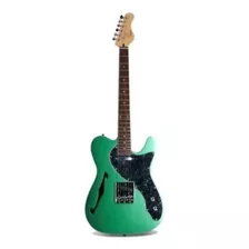 Guitarra Eléctrica Smiger S-g18 De Caoba Green Metalizado Brillante