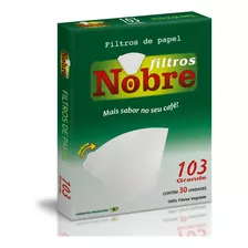 Filtro De Papel Para Café Grande 103 Nobre Com 30 Filtros