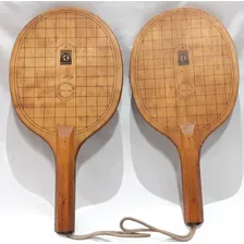 Par De Raquete Antiga Madeira Ping Pong Metalplas Anos 70