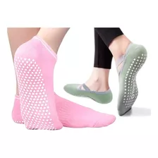 Medias Yoga Antidelizante 2 Pares Tobillera Valeta Pilates