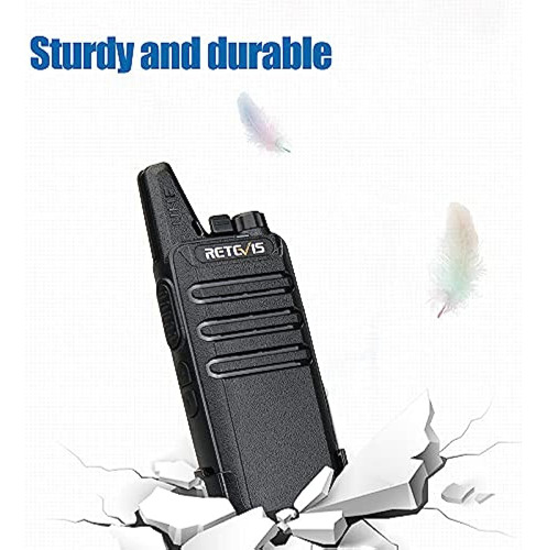 Retevis Rt22 Walkie Talkies, Mini Radio De 2 Vas Recargable Foto 4