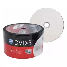 Dvd Virgen Hp Inkjet - Printeable 8x 4.7gb 120min 50pcs 