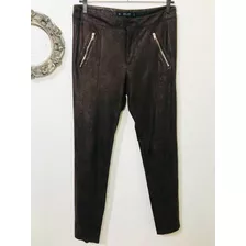 Calça Animal Print Marrom Zara. Desapego. Brechó