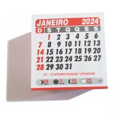 200 Mini Calendários De Geladeira Imã Bloco Destacado 2024