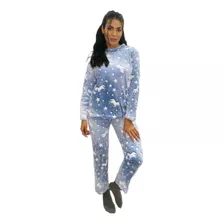 Pijama Peluche Mujer Polar Super Soft Luminoso Terrenal 9090