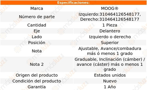 1_ Rotula Horquilla Delantera Sup Amanti 2004/2009 Moog Foto 2