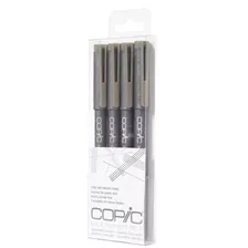 Copic Multiliner Set 4 Tiralíneas Gris Cálido