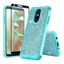 Funda Para LG Aristo 4, Celeste/brillante/resistente