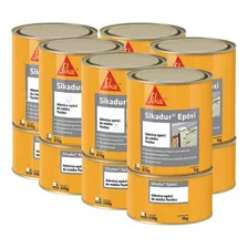 Kit 6 Compound Sikadur Epoxi 1kg Cola Ferro Concreto Sika