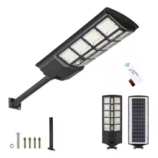 Lampara Led Solar Suburbana Alumbrado 300w Tubo Extraible Color Negro