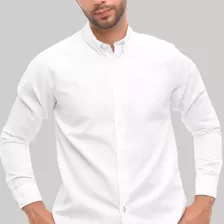 Camisa Blanca Elegante Hombre - Calidad Premium