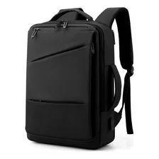 Mochila De Viaje Para Hombres En La Maleta Color Negro Diseño De La Tela Rayado