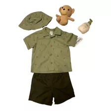 Conjunto Infantil Carter's - Camisa / Bermuda / Chapéu 12m
